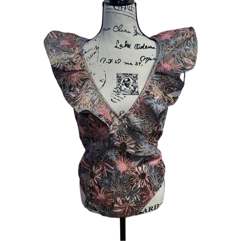 Victoria’s Secret Deep V Metallic Bodysuit – Size L